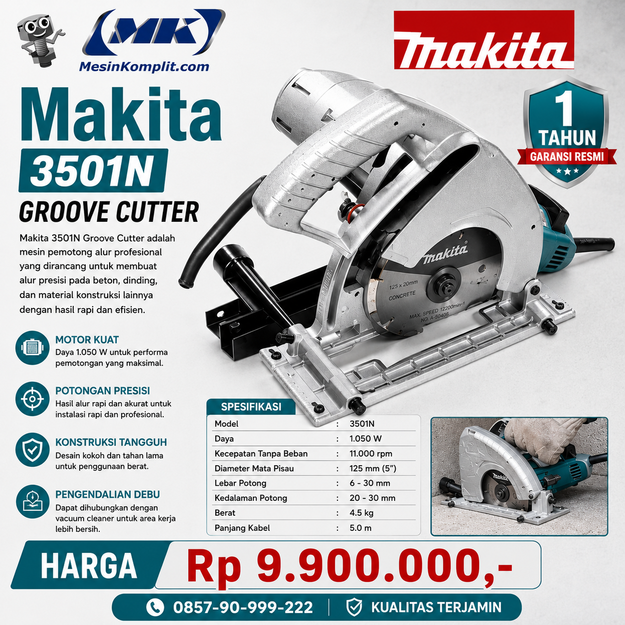 Pembuat Alur Grooving Cut...